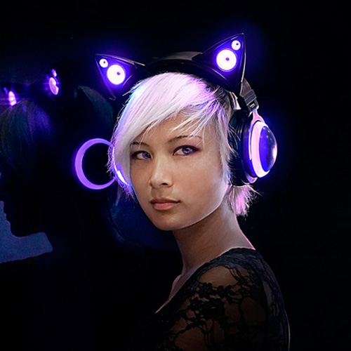 Наушники с кошачьими ушками