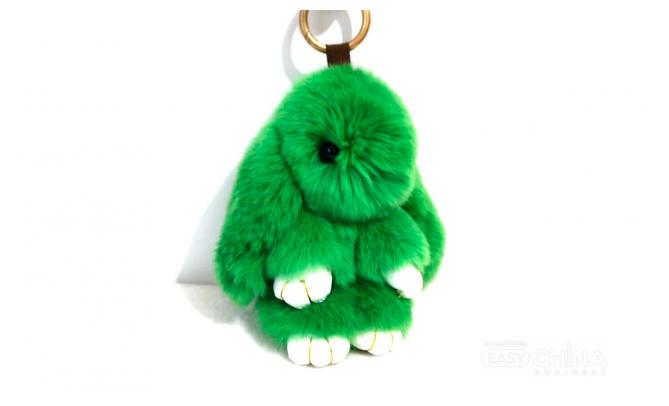 Меховой брелок Кролик Rabbit Keychain 15 см