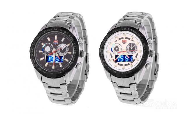 Мужские часы TVG Dual Time LED Watch