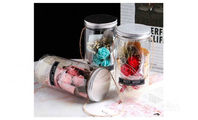 Мыло из роз в банке с led-подсветкой