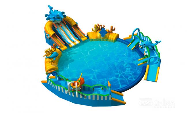 Надувные водные аттракционы и горки