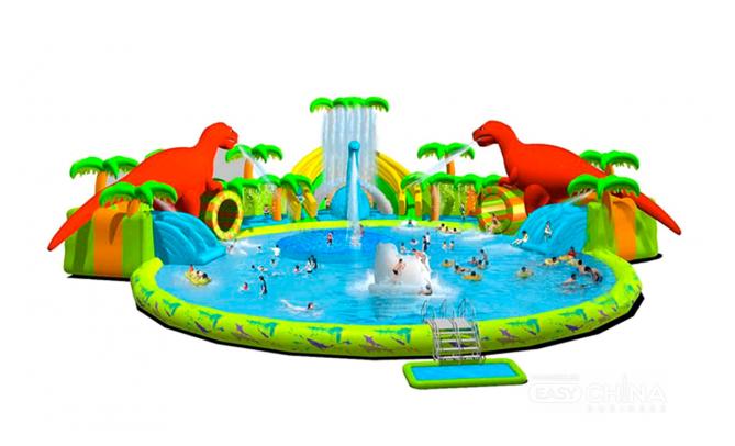 Надувные водные аттракционы и горки