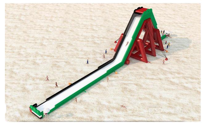 Надувные водные аттракционы и горки