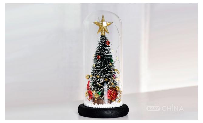 Новогодняя елка с led-подсветкой в колбе USB Новогодняя елка с led-подсветкой в колбе USB