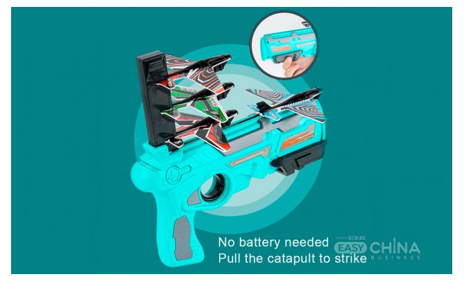 Фото Пистолет катапульта с летающими самолетами Air Battle