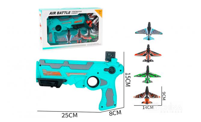 Фото Пистолет катапульта с летающими самолетами Air Battle