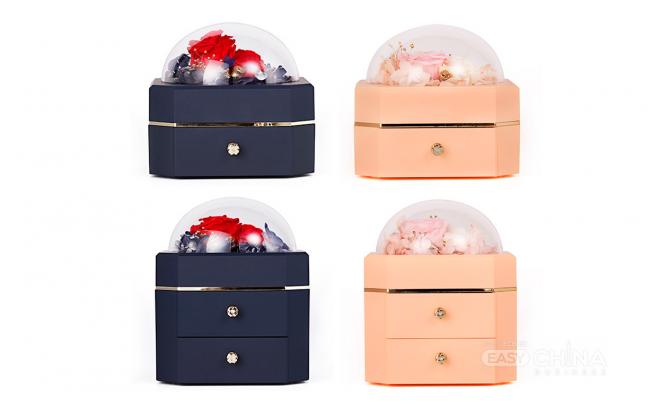 Фото товара Подарочная коробка для бижутерии с розой