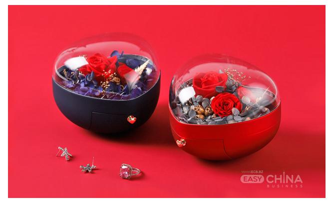 Подарочная коробка сердце для бижутерии Подарочная коробка сердце для бижутерии