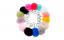 Меховые брелки Помпоны Pom Pom Key Chains