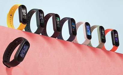 Цветовая линейка браслетов Xiaomi Mi Band 5