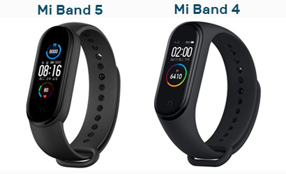 Сравнение дисплеев Xiaomi Mi Band 5 и 4 версии